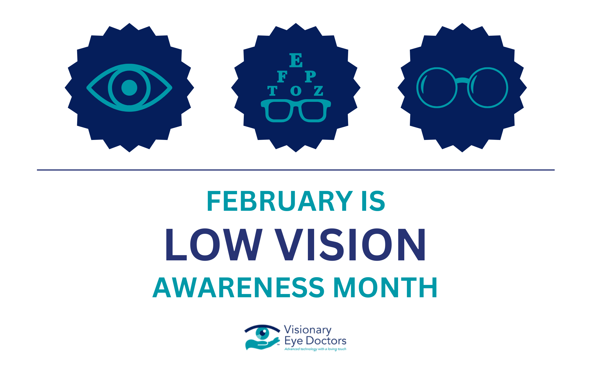 low vision awareness month graphic